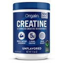 Orgain Creatine Monohydrate Micronized Powder, 100 Services, Unflavored, Υποστηρίζει την ανάπτυξη των μυών, μετά την αποκατάσταση προπόνησης και την υγεία του εγκεφάλου, χωρίς τεχνητά πρόσθετα, για άνδρες και γυναίκες (Packaging May Vary)