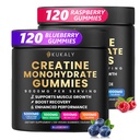 Creatine Monohydrate Gummies for Men & Women, 9000MG Creatine Gummies Sugar Free - BCAA 2:1, B12 B6 for Boost Strength, Focus & Endurance, Vegan, Non-GMO