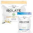 Μύες Feast Bundle – Creapure Creatine Monohydrate Powder Unflavoured 500g (1 Μονάδα) + Grass-Fed Whey Protein Isolate Vanilla 5lb (1 Μονάδα), All Natural Hormone-Free Pasture Μεγαλωμένο