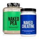 NAKED Vegan μυϊκή ανάπτυξη και την αποκατάσταση Bundle Creatine και 5LB μη αρωματισμένα αρακά