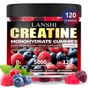 Creatine Monohydrate Gummies 5000mg - Ζάχαρη Δωρεάν συμπλήρωμα προετοιμασίας για άνδρες και γυναίκες, Creatine Gummies για τους μυς, δύναμη, ανάκτηση, Γνωστική υγεία & μνήμη, μικτή γεύση μούρου, 120 κόμης