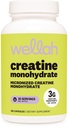 Wellah Creatine Monohydrate Κάψουλες (3000 mg) 120 Κάψουλες - Μικρονωμένη Κρεατίνη, 30 Μερίδες