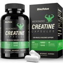 Creatine Monohydrate, 5000mg (5 Capsules) Per Serving, Creatine Capsules (40 Servings) for Supports Strength, Lean Muscle, Power Output & Workout Performance – Gluten Free, for Men & Women