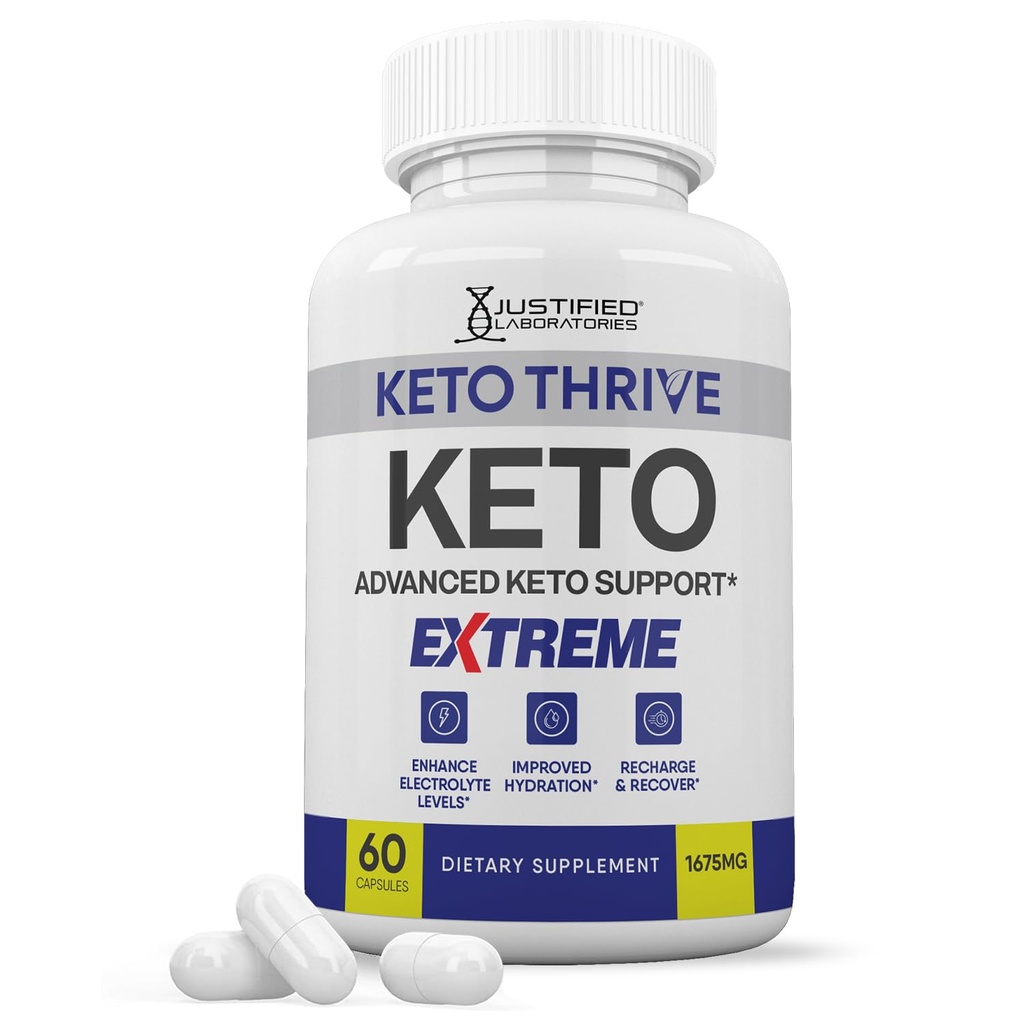 Keto Thrive Keto ACV Extreme Pills 1675MG Keto Υποστήριξη Blend Κάψουλα Εναλλακτική του Keto ACV Gummies Formed with Apple Cider Vinegar Extra Virgin Olive Oil Powder Green Tea Leaf 60 Κάψουλες