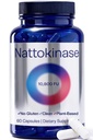 Nattokinase 10800 FU, Ultimate Nattokinase 10800 FU, Natural Support for Circulation & Cardiovascular Health, Odorless Fermented Soy Enzyme, Easy Daily Routine, 60 Capsules.(1PC)