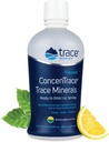 Trace Minerals Concentrace - Liquid Mineral Supplement with Magnesium & Vitamin C - Συμπλήρωμα διατροφής με Λευκό Σταφύλι & Χυμό Λεμονιού - Φυσικό άρωμα λεμόνι, 30 fl oz (30 σερβιέτες)
