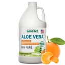 Pure Aloe Vera Drinkable Gel - Πορτοκαλί Tangerine Flavored - Ψυχρό-Processed Εσωτερικό Φιλέτο - από Βιολογικά Φρέσκα Φύλλα από το Τέξας - για Heartburn Relux - Acid Relux - 64 fl oz