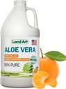 Pure Aloe Vera Drinkable Gel - Πορτοκαλί Tangerine Flavored - Ψυχρό-Processed Εσωτερικό Φιλέτο - από Βιολογικά Φρέσκα Φύλλα από το Τέξας - για Heartburn Relux - Acid Relux - 64 fl oz