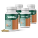 Emma Gut Health - 4 Pack - Αέριο και Bloating Relief, δυσκοιλιότητα, επιδιόρθωση με Leaky Gut - Καθαρισμός με Gut & Επαναφορά Digetion - Ρυθμιστικό Κίνημα Bowel. Προβιοτικά και Λάξευση Εναλλακτική, 240 Κάψουλες