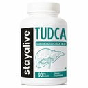 STAY ALIVE TUDCA Capsules 500mg, Tauroursodeoxycholic Acid Bile Salts, 90 Count, Non-GMO & Gluten Free TUDCA Supplement for Men and Women