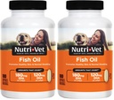 Nutri-Vet Fish Oil Supplement for Dogs,Omega 3,Fish Oil for Dogs,Pet Supplies,Pet Vitamins and Supplements,EPA DHA Formula,Puppy Vitamins,Shed Control,New Puppy Essentials,100 Count (Pack of 2)