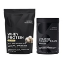 Sports Research® Creatine Monohydrate (100 μερίδες) & Vanilla Whey Protein (63 μερίδες), The Dynamic Duo for Lean Muscle Building, βελτιωμένη απόδοση, δύναμη & αποκατάσταση προπόνησης - Sports Nutritio