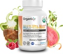 Organixx Vegan Multivitamin για γυναίκες & άνδρες, με βιταμίνη C, D3, σύμπλοκο βιταμίνης Β, προβιοτικά, βιολογικά φρούτα και λαχανικά, υποστηρίζει Digestive, υγεία των ούρων, ανοσοποιητική υποστήριξη, κάψουλες 90 Gel