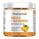 Omega-3 Vegan Gummies, 120 Count, Orange & Lemon Flavor, Fish Oil Alternative, DHA from Algae, Omega 3-6-9 from Chia Seeds 100% Vegetarian, Non-GMO & Gluten Free