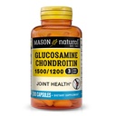 MASON NATURAL Glucosamine Chondroitin 1500/1200 με βιταμίνη C, υποστηρίζει την κοινή υγεία για την κανονική ευελιξία & κινητικότητα*, 280 κάψουλες, 3 μήνες προμήθεια