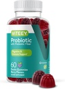 Viteey Probiotic Gummies με Πρεβιοτικά – Συμπληρώματα για την υγεία των ορνίθων για Digestive Health – 2 δισεκατομμύρια CFUs – Vegan, χωρίς γλουτένη – 60 Count