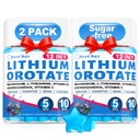 12-in-1 Lithium Orotate 5mg 10mg with Ashwagandha & L-Theanine, Lithium Orotate for Mood, Calm, Cognitive & Brain, High Bioavailability Trace Mineral, Lemon Balm, Magnesium Glycinate, 2 Pack