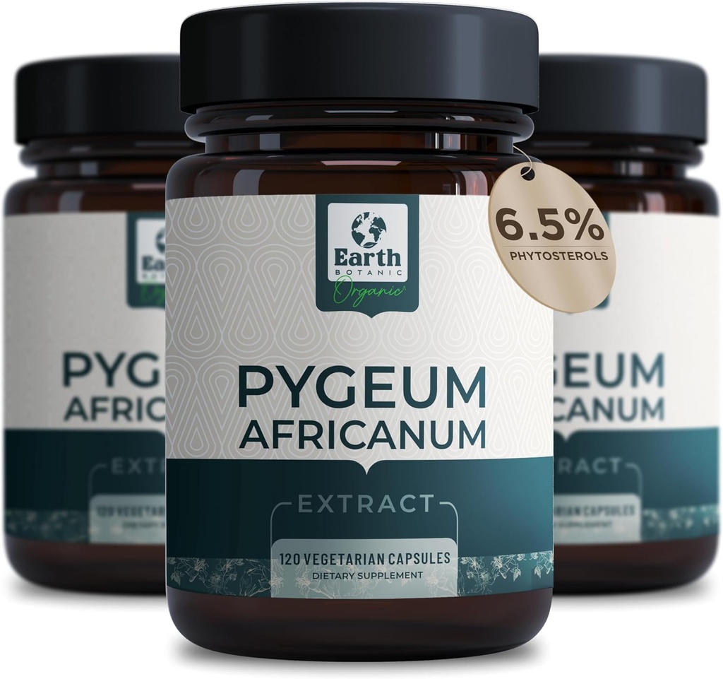 Pygeum Bark Extract 500mg 120 κάψουλες - βοτανικό συμπλήρωμα υποστηρίζει την υγεία του προστάτη, της ουροδόχου κύστης και του ουροποιητικού - ανδρικό συμπλήρωμα υγείας (χορτοφαγική, μη ΓΤΟ) 4 μήνες προσφοράς