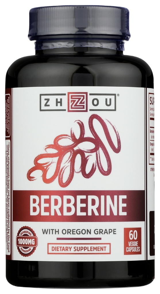 ZHOU NUTRITION Oregon Grape Berberine 60 Count, 60 CT