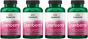 Swanson Cranberry - Υποστηρίζει την υγεία των ουροφόρων οδών, τον έλεγχο της ουροδόχου κύστης και προωθεί την υγιή λειτουργία νεφρών - συμπλήρωμα Made with 20:1 Cranberry Juice concentrate - (180 Softgels) 4 Pack