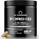 DR. SUNSHINE Forged Testosterone Supplement for Men –14 in 1 Natural Male Strength with Shilajit, Ashwagandha,Tongkat Ali-Muscle Builder Testosterone Booster for Mens-2 Month (120 Capsules)