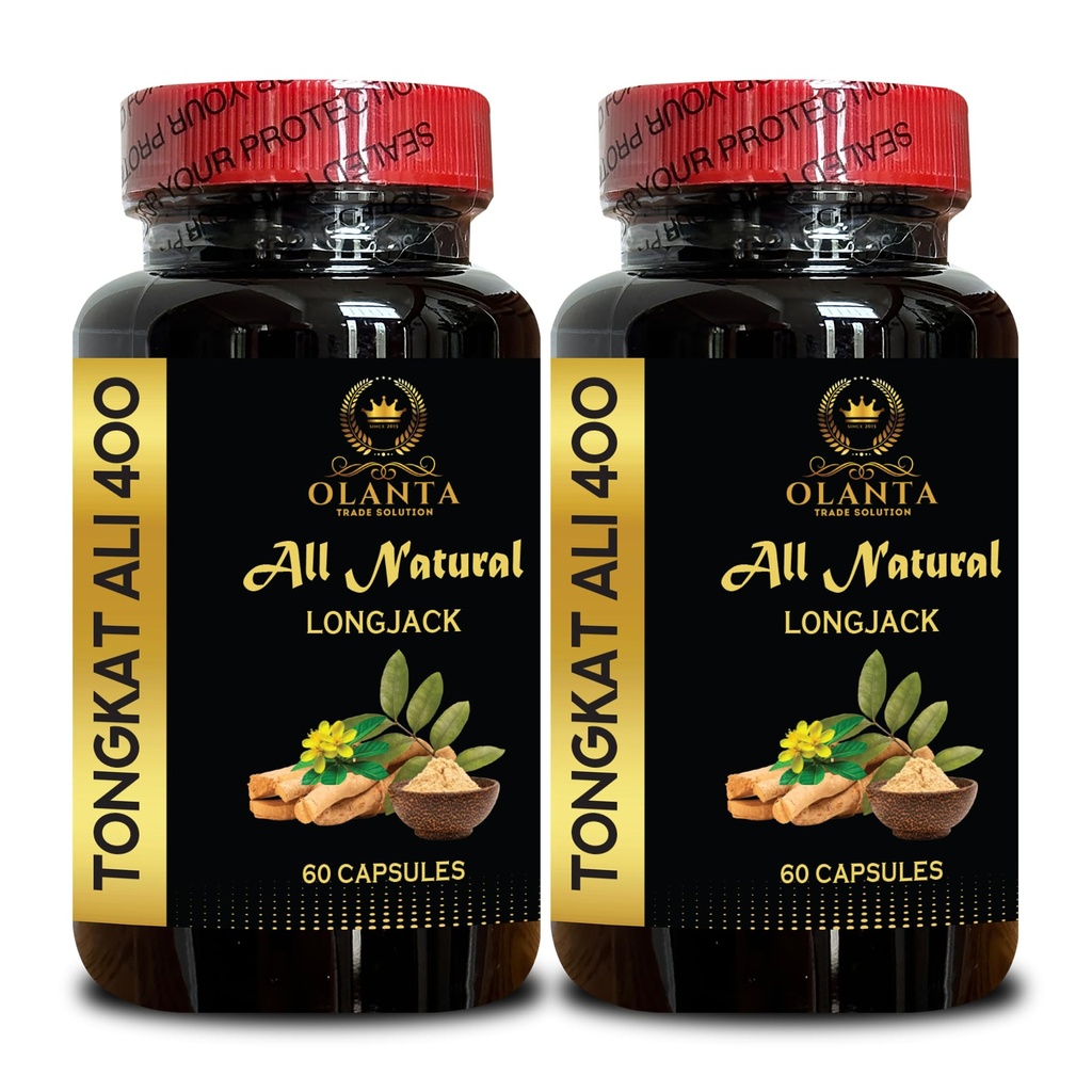 Tongkat Ali Longjack for Men – Gentle Stamina Support Formula - Longjack Herbal Supplement - Energy and Stamina Supplement - Tongkat Ali Longjack - 2 Bottles 120 Capsules