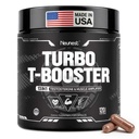 Turbo Testosterone Booster for Men, 13-in-1 Testosterone Supplement for Energy, Stamina & Muscle Complex with Tongkat Ali, KSM-66 Ashwagandha, Maca, Male Enhancing Supplement 120 Capsules