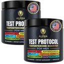 Alpha Tribe Test Protocol - Elite Natural Testosterone for Men | Testosterone Supplement for Men with Ashwagandha & Tongkat Ali (120 Count Pack of 2)