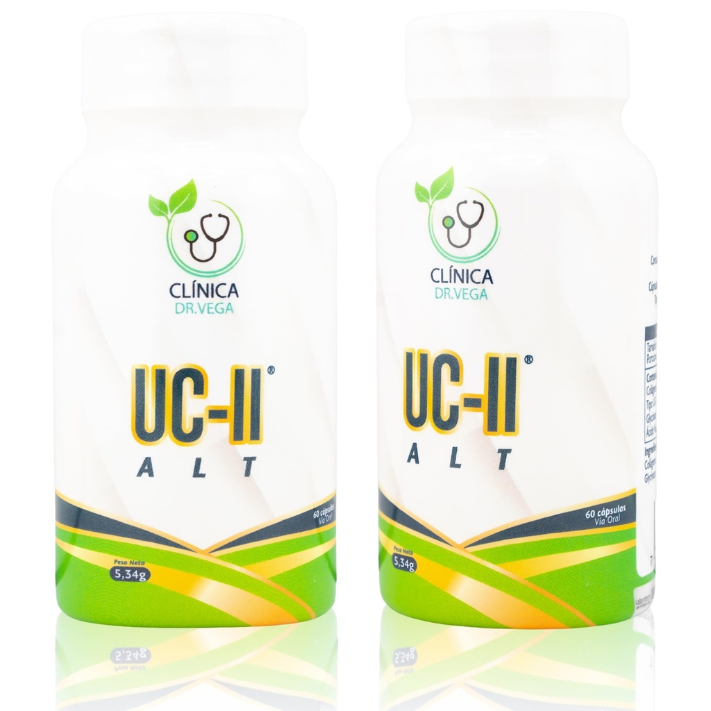 CLINICA DR. Vega | UC-II ALT | Type II Collagen + Boron Glycinate + Hyaluronic Acid | Daily Support for Mobility & Active Lifestyle | 60 Capsules