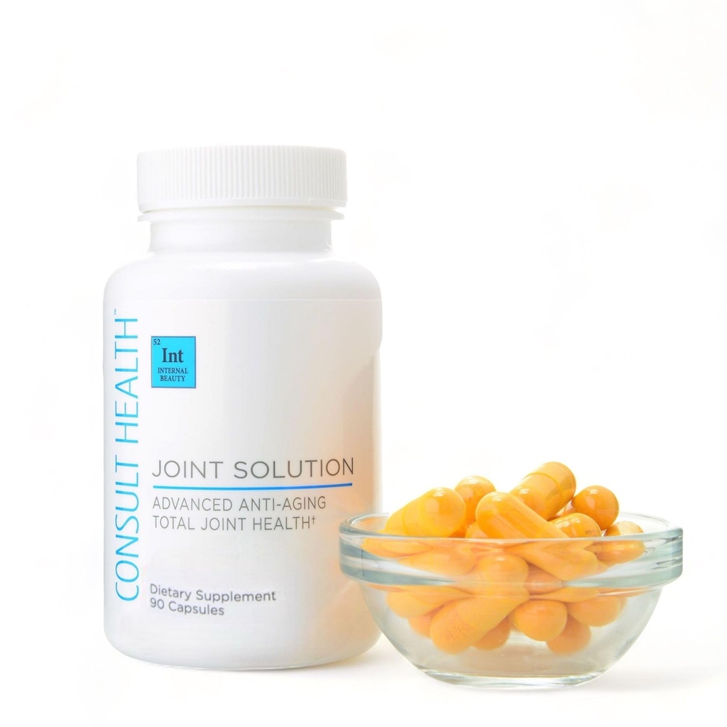 Consult Health Joint Solution Advanced Anti-Aging Total Joint Health Dietary Supplement with UC Type 2 Collagen, Hyaluronic Acid, Curcumin for Maximum Flexibility and Reducing Discomfort 90 Capsules