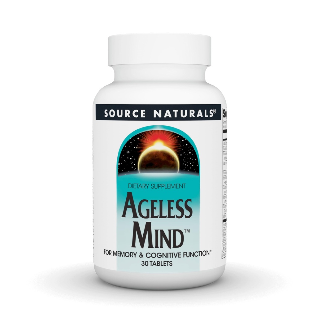 Source Naturals Ageless Mind, for Memory & Cognitive Function* - 30 Tablets