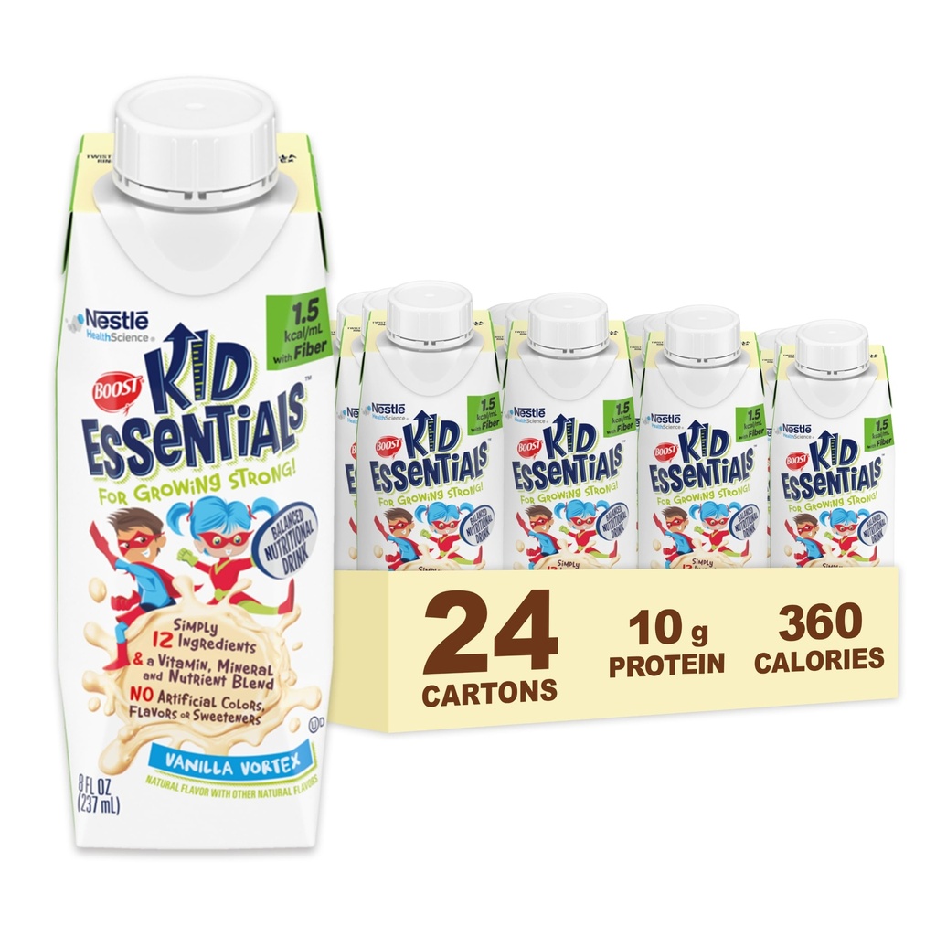 BOOST Kid Essentials 1.5 with Fiber, Vanilla Vortex