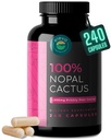 Κάψουλες Nopal Cactus 1500mg- Βιολογικό εκχύλισμα φρούτων Prickly Pear Cactus σε σκόνη & μαύρο πιπέρι για απορρόφηση- Φυσικό Prickly Pear Super συμπλήρωμα- Ίνες, βιταμίνες και ορυκτά 240 κάψουλες