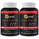 Qunol Ultra CoQ10 100mg 3X Καλύτερη Απορρόφηση Πατενταρισμένο νερό και λίπος Διαλυτό Φυσικό συμπλήρωμα Form Συνένζυμο Q10 Αντιοξειδωτικό για τα πακέτα υγείας καρδιάς Softgels, 120 Count