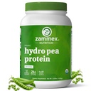 Zammex Organic Pea Protein Powder, 26g Protein, BCAA, Plant Based 100% Vegan Pea Protein, Gluten Free, Keto Friendly, Unflavored 2.62lbs