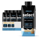 PEScience Select Protein Shake RTD, 25g Whey and Casein Blend, High Protein Drink, Gluten Free, Keto Friendly, 0g Sugar, Low Carb Ready to Drink Meal Replacement, Vanilla Cupcake - Pack of 12