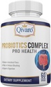Probiotic Complex Pro Health - Digestive Balance and Immune Support - Natural and Organic Supplement - Daily Probiotic Support - Vegan and Non-GMO - Made in USA – 60 Capsule