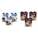 Atkins Dark Chocolate Royale Protein Shake & Mocha Latte Iced Coffee Protein Shake, 15g Protein, Low Glycemic, 4g Net Carb, 1g Sugar, Keto Friendly.