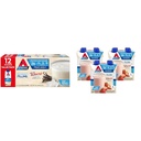 Atkins Creamy Vanilla Protein Shake, 15g Protein, Low Glycemic, 2g Net Carb, 1g Sugar, Keto Friendly & Strawberry Protein Shake, 15g Protein, Low Glycemic, 2g Net Carb, 1g Sugar, 12ct