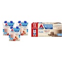 Atkins Strawberry Protein Shake, 15g Protein, Low Glycemic, 2g Net Carb, 1g Sugar, 12ct & Milk Chocolate Delight Protein Shake, 15g Protein, Low Glycemic, 2g Net Carb, 1g Sugar