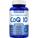 CoQ10 200mg Capsules | Vegan Friendly Coenzyme Q10 200mg from Easy Absorption Ubiquinone Supplement for Skin Heart and Energy Support | Made in The USA in cGMP Facilities (200 Servings)