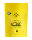 Beekeeper's Naturals Complete Gut Health, 3-in-1 Prebiotic, Postbiotic, Probiotics for Women & Men, Propolis Powered, Gluten-Free Vegan Capsules, 28ct
