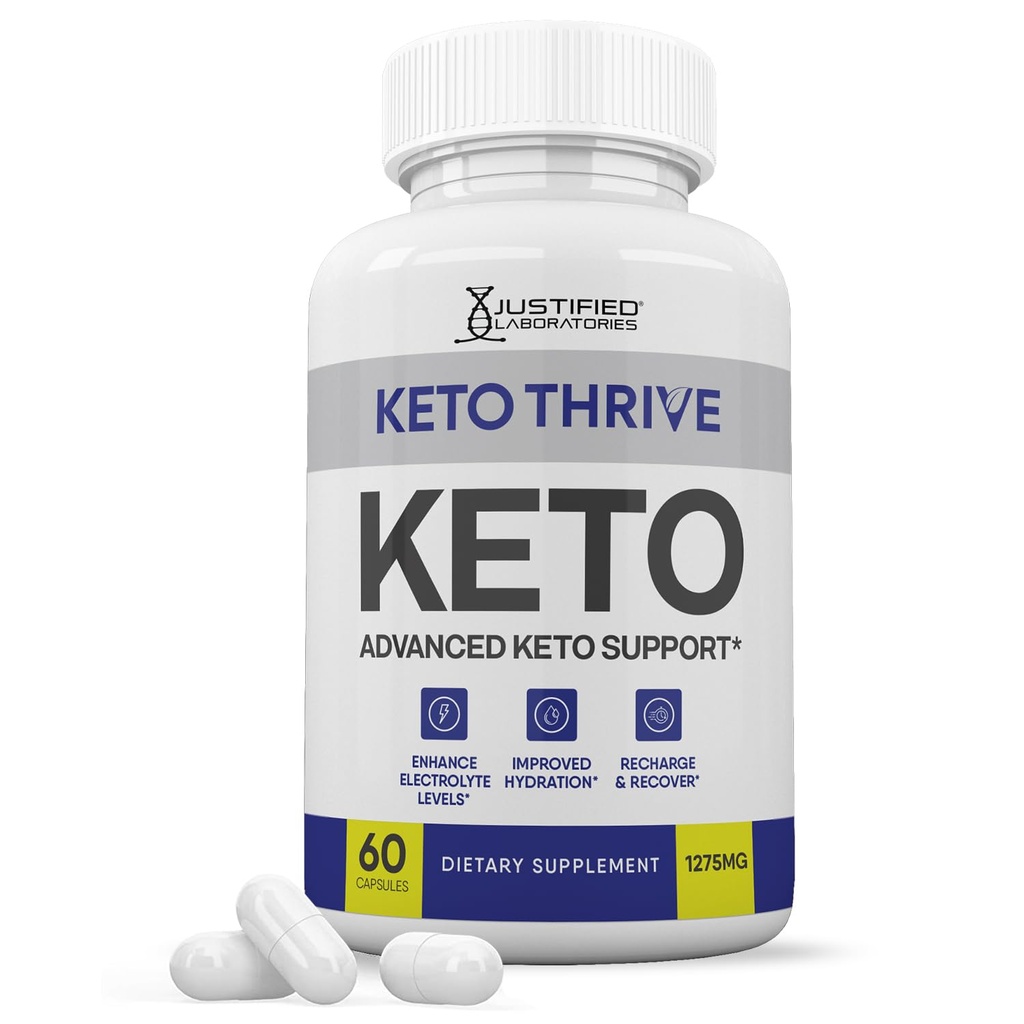 Keto Thrive Keto ACV Χάπια 1275MG Keto Υποστήριξη Blend Κάψουλα Εναλλακτική στο Keto ACV Gummies Formulated with Apple Cider Vinegar Extra Virgin Olive Oil Powder Green Tea Leaf 60 Κάψουλες