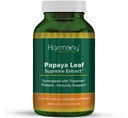 Harmony Nutraceuticals Papaya Leaf Supreme Extract Υψηλότερη Ικανότητα Μέγιστη Βιοδραστηριότητα Οργανική Δρ Gumman's Clinical Grade 120 Vegan Κάψουλες Σε συνδυασμό με Triperine