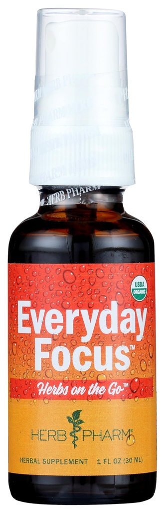 Herb Pharm Herbs on the Go Portable Spray, Everyday Focus, 1 Fl Oz