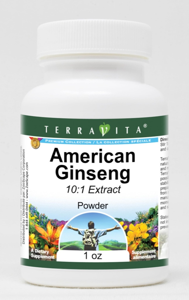 American Ginseng 10:1 Powder (1 oz, ZIN: 520223)