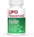 Lipo-Flavonoid Συμπλήρωμα Υποστήριξης Ισορροπίας - Εσωτερικό Αυτί Υγεία & Ίλιγγος Ανακούφιση με Ginkgo Biloba, Bioflavonoids, & Β Βιταμίνες - Μειώνει τη Ζάλη, Περιστροφή, & Διαφυγή - 30-Count