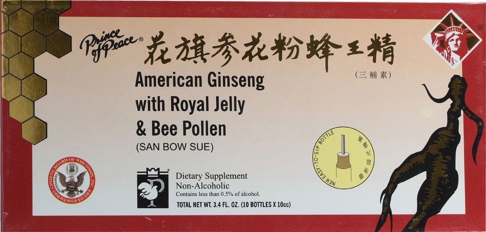 American Ginseng & Royal Jelly & Bee Pollen Prince Of Peace 10 Vial