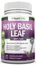 Holy Basil Leaf Capses - 500mg - 2,5% Ουρσολικό Οξύ - 120 Vegan Capses - Real Tulsi Extract Supplement - Θετικό Μυελό - Adaptogenic & Ayurvedic Herb