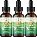 Natures Craf Liquid Multivitamin for Kids Immunity Support - Yummy Toddler Multivitamin Supplement with a C D3 E B6 and D3 Liquid Vitamins for Kids of All Ages - Υψηλή απορρόφηση (3 Pack)